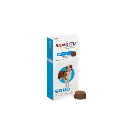 Bravecto para perros de 20 a 40kg 1000mg 1 Tableta