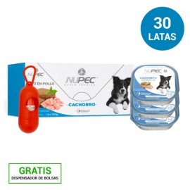 Nupec Cachorro Paquete 30 Latas Alimento Húmedo + Regalo