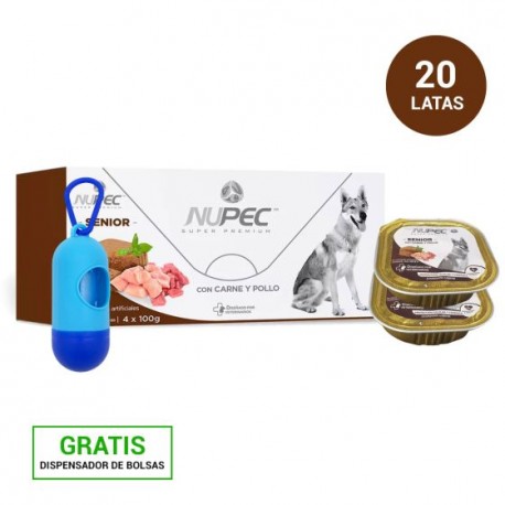 Paquete 20 Latas de Nupec Senior Alimento Húmedo + Regalo