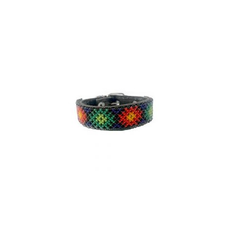 COLLAR ARTESANAL WIXARI PETS FLOR DE HIKURI (COLORES) XS