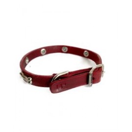 Collar Clasico C/ Huesitos Niq. Tinto New