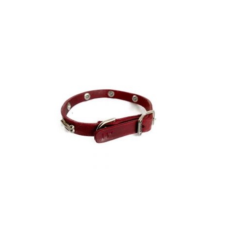 Collar Clasico C/ Huesitos Niq. Tinto New