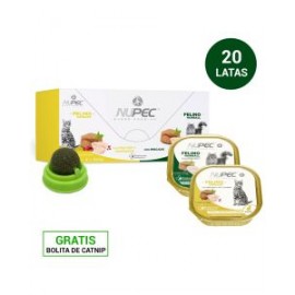 Paquete 20 Latas Nupec Gato 10 Urinary Y 10 Hairball + Regalo