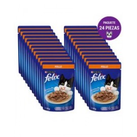 Felix Gato Pollo en Salsa 85g (24 pzas)