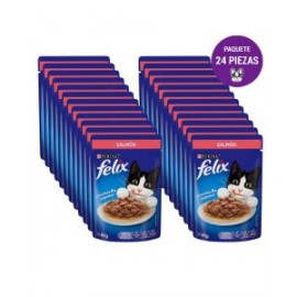 Felix Gato Salmón en Salsa 85g (24 pzas)