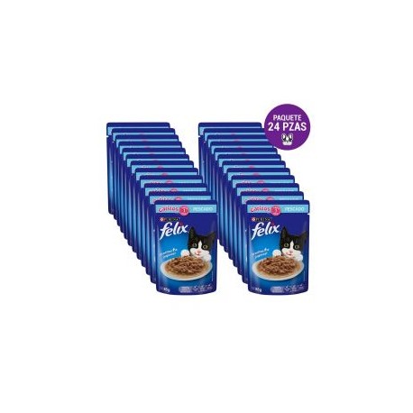 Felix Gatitos Pescado Blanco 85g (24 pzas)