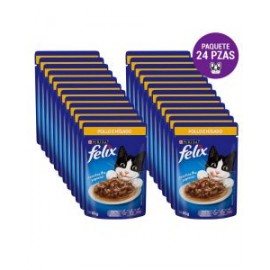 Felix Gato Pollo e Hígado en Salsa 85g (24 pzas)