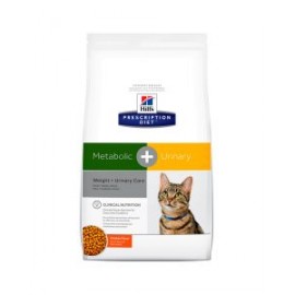 Hill's Prescripción Diet Metabolic + Urinary Cuidado del peso y vías urinarias Alimento para Gato Adulto Seco 2,9 kg