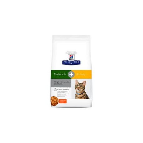 Hill's Prescripción Diet Metabolic + Urinary Cuidado del peso y vías urinarias Alimento para Gato Adulto Seco 2,9 kg