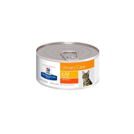 Hill's Prescripción Diet c/d Cuidado Urinario Alimento para Gato Adulto Húmedo 156 g