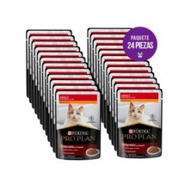 PAQUETE 24 SOBRES DE 85G PROPLAN GATO ADULTO POLLO