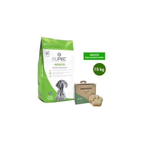 Paquete Nupec Adulto 15kg + Regalo jabón herbal