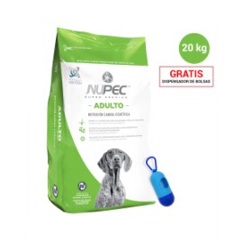 Paquete Nupec Adulto 20 kg + Regalo dispensador de bolsas