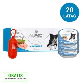 Nupec Cachorro Paquete 20 Latas Alimento Húmedo + Regalo